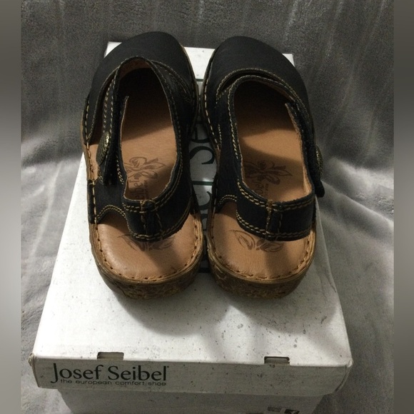 Josef Seibel Rosalie 27 Black Leather Shoe EU37 US 6 to 6.5 - Picture 4 of 10